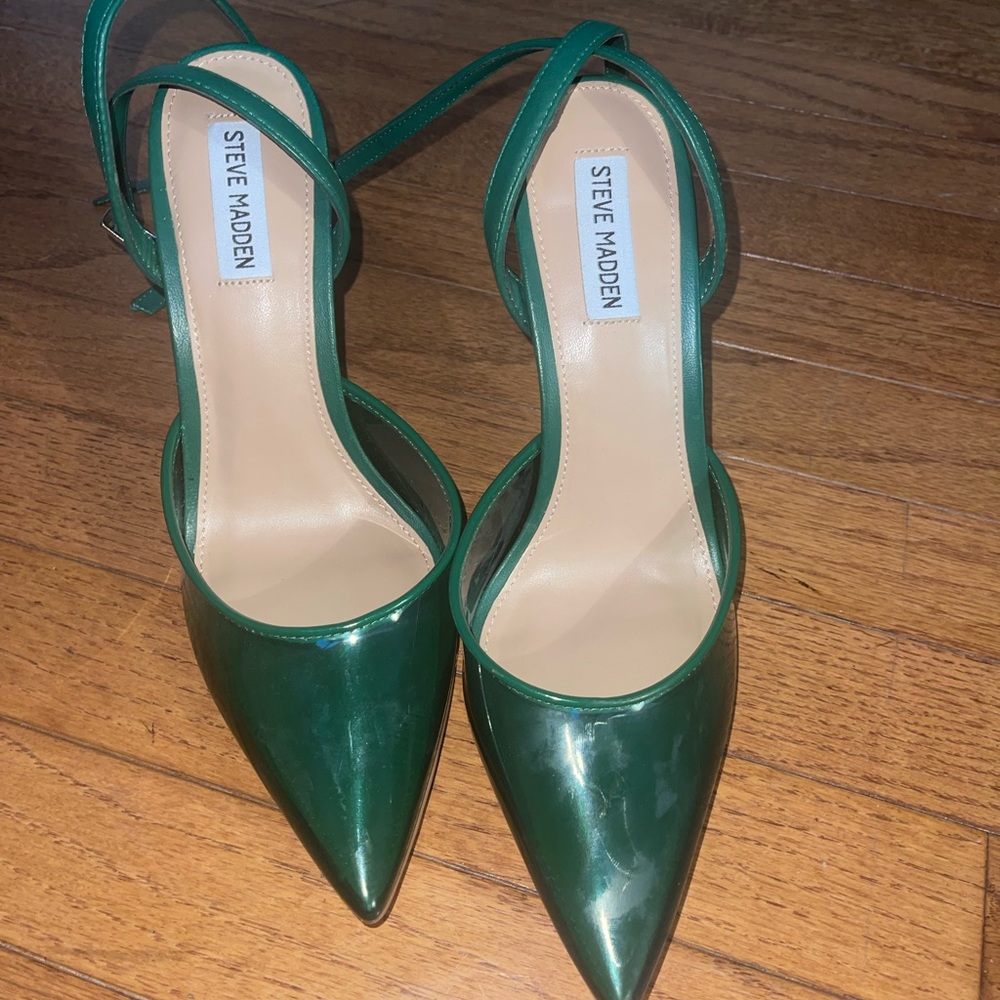 Steve Madden - Green Clear plastic heels
